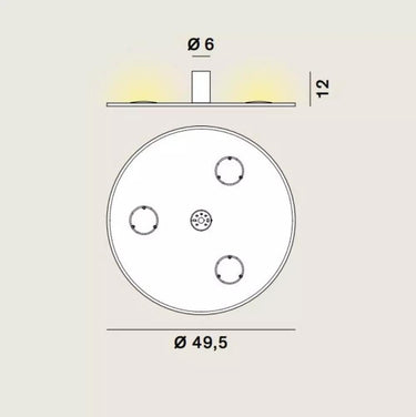 Collide h3 Led luce calda 2700K dimmerabile Rotaliana Lampade da soffitto
